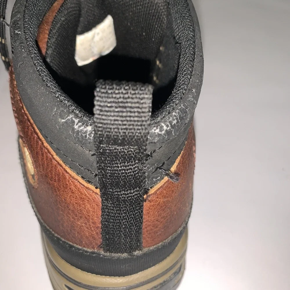 Timberland Boots Mens Size 8.5 Brown Leather Hiking Ankle Trail Outdoor Lace Up